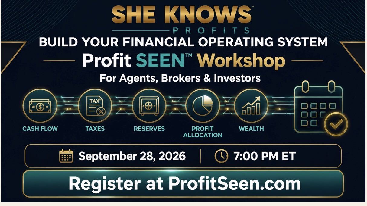 Profit SEEN Financial Operating System Workshop on September 28, 2026 at 7 PM ET