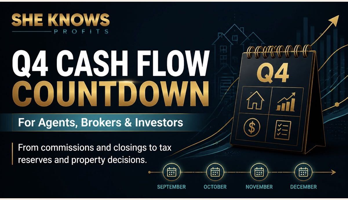 Q4 Cash Flow Countdown for real estate agents, brokers, and investors