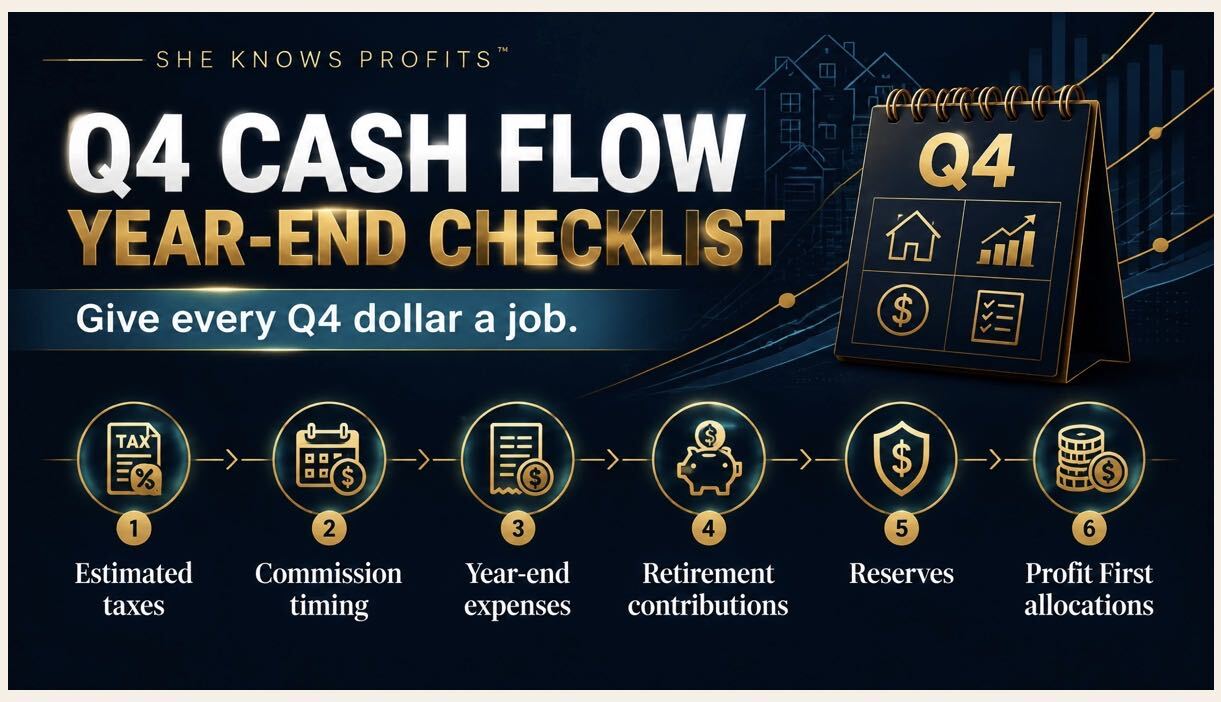Q4 year-end cash-flow checklist for agents, brokers, and investors