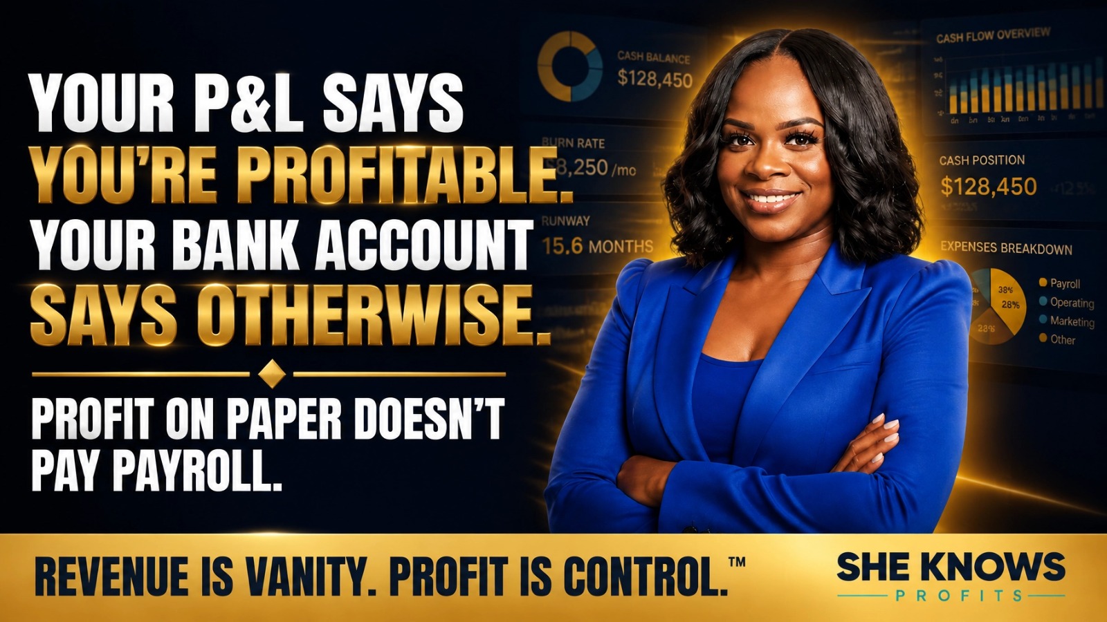Your P&L says you're profitable. Your bank account says otherwise. Profit on paper doesn't pay payroll.